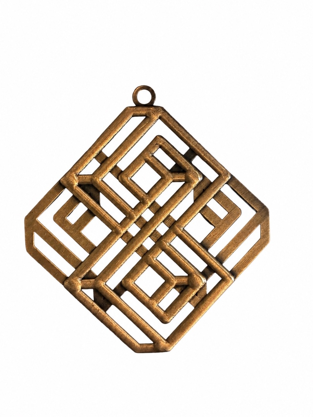 Burning Man 2023 Geometric Maze Pendant Playa Art Camp Token